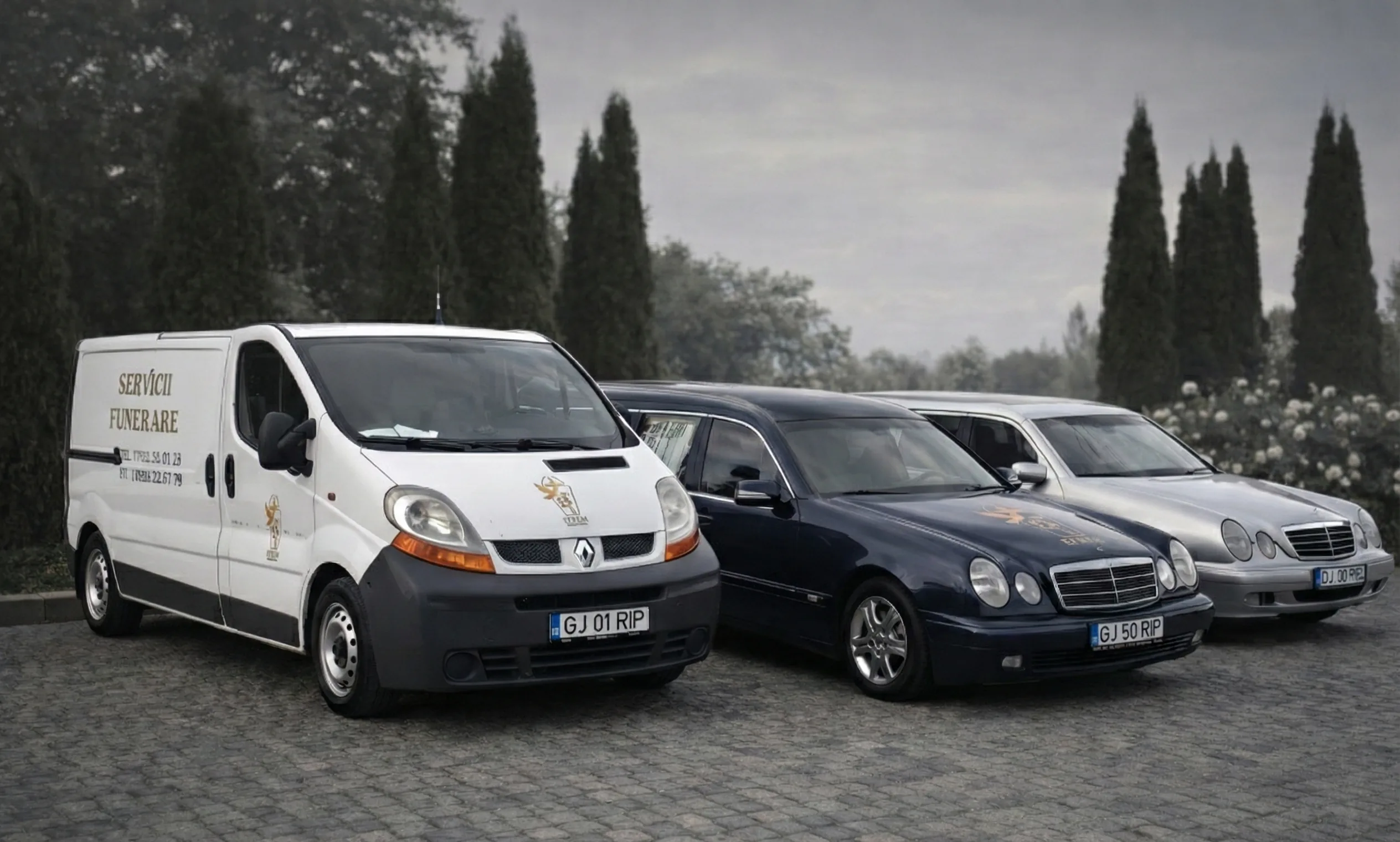 Autospecială pentru transport funerar în Gorj și Dolj